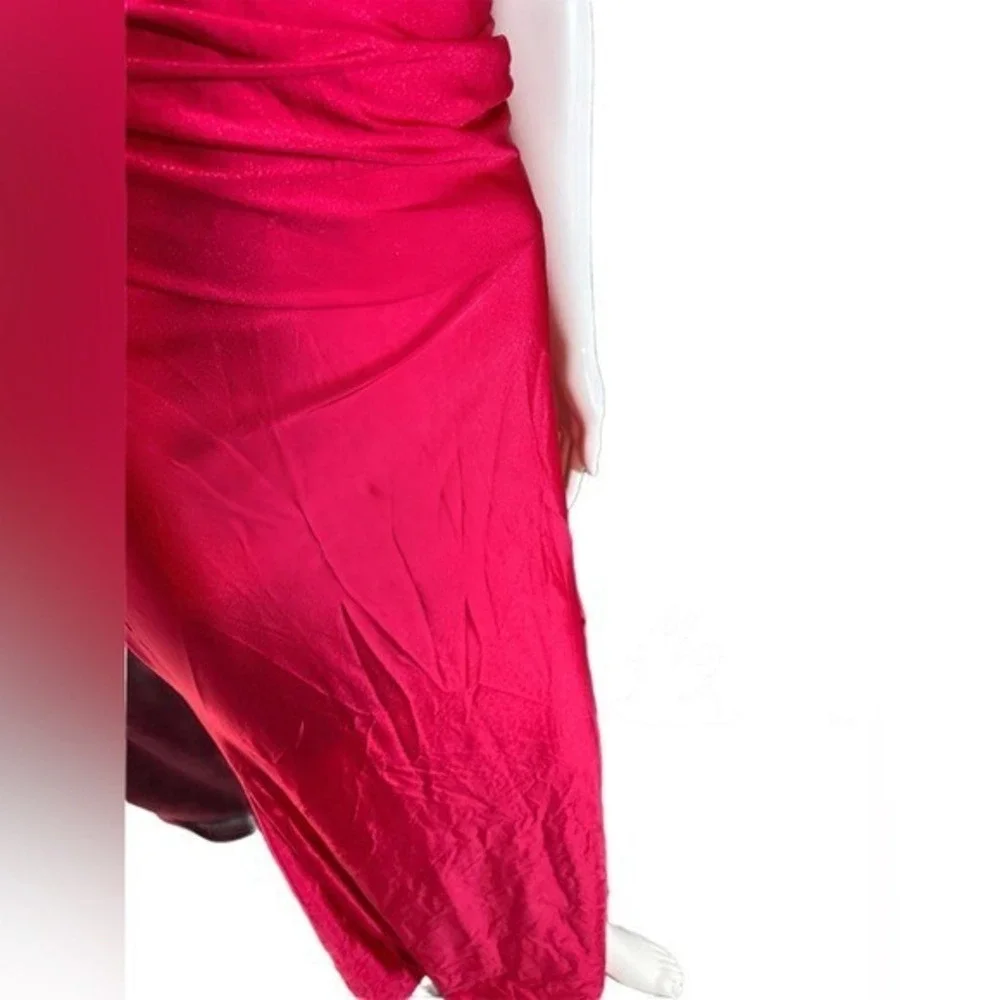 Fashion Nova Can't Replace You‎ XL Red Ruched Maxi dress NWT